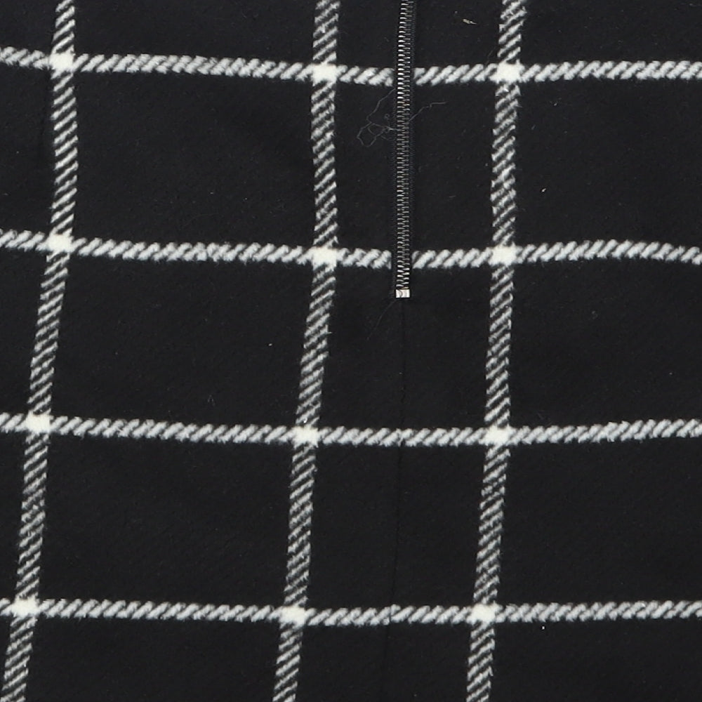 George Womens Black Check  Mini Skirt Size 16