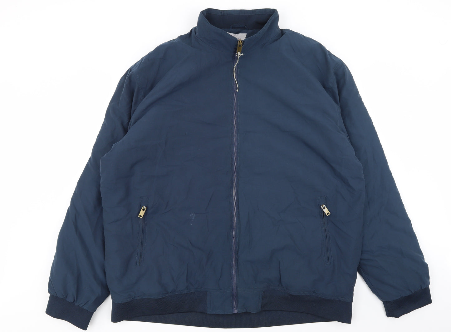 Mansize Mens Blue   Bomber Jacket Jacket Size 4XL