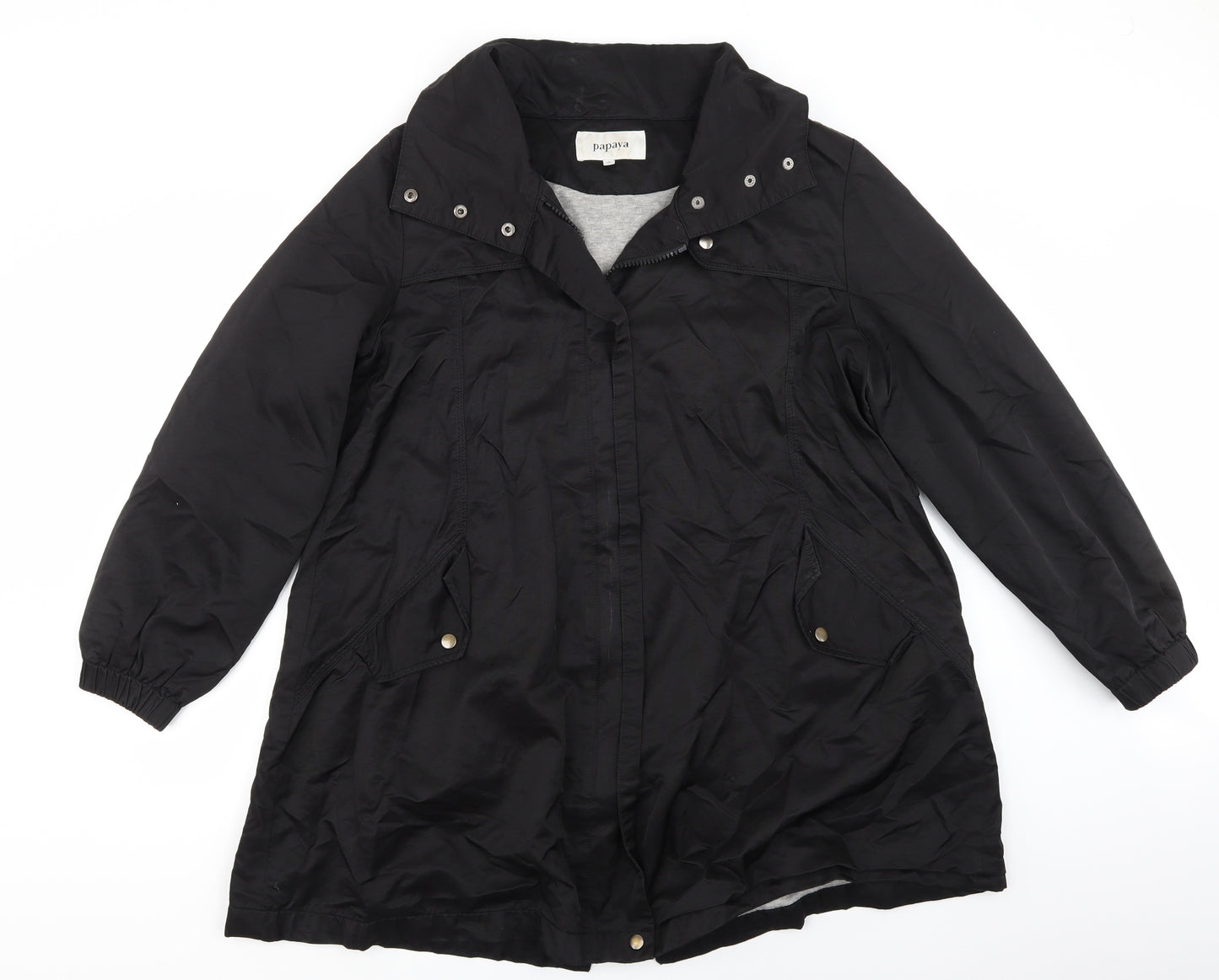 Papaya Womens Black   Jacket  Size 18