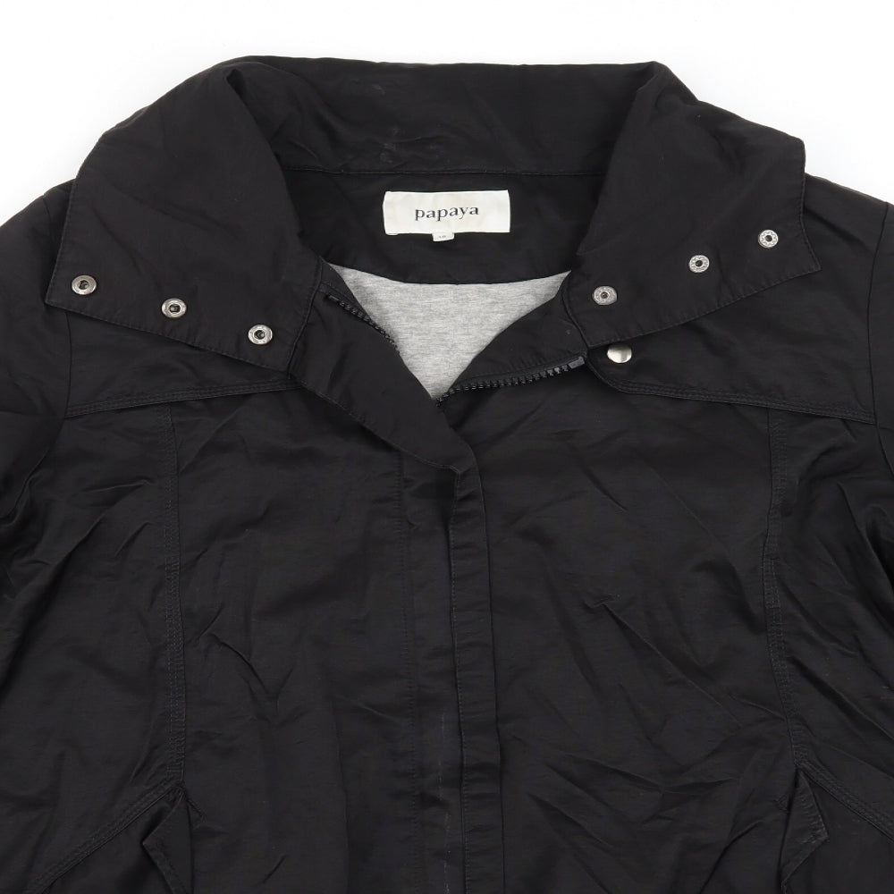 Papaya Womens Black   Jacket  Size 18