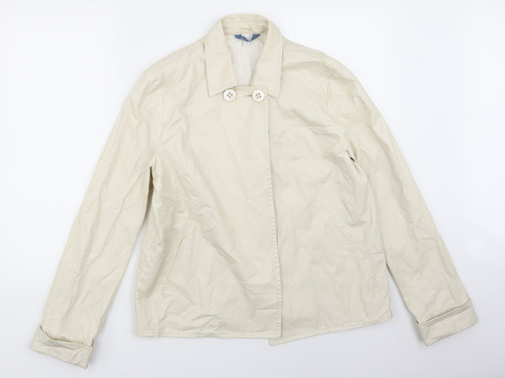 branchelle Womens Beige Jacket Size 14
