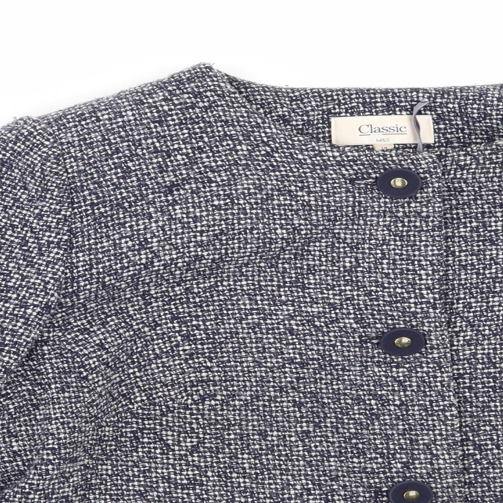 Marks and Spencer Womens Blue   Jacket Blazer Size 18