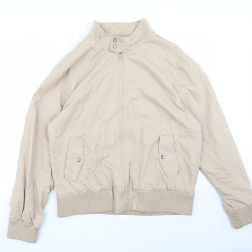 Twisted Gorilla Mens Beige   Bomber Jacket Jacket Size XL