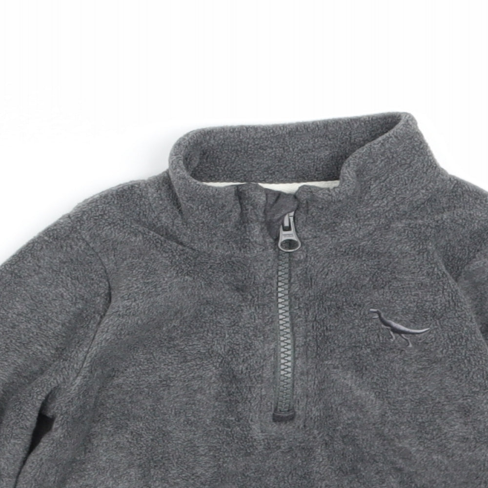 Nutmeg Boys Grey  Fleece Pullover Jumper Size 18-24 Months