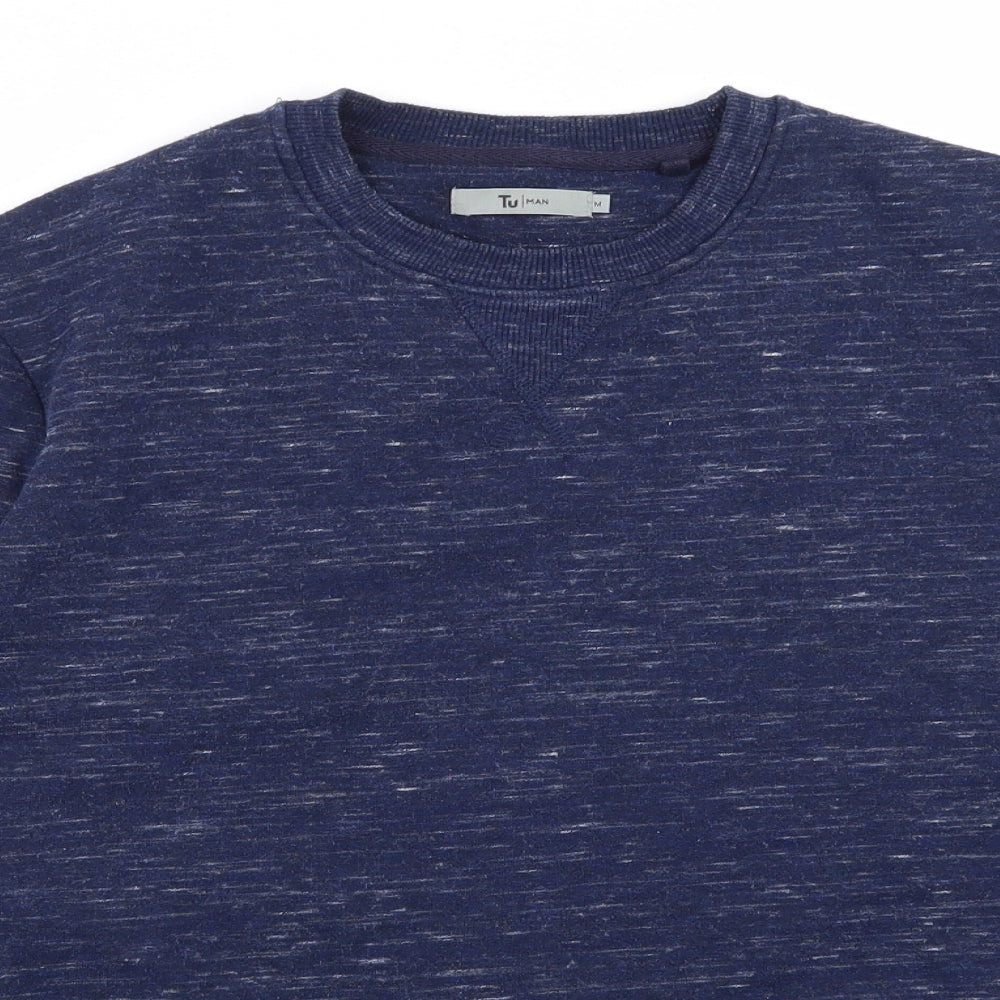TU Mens Blue   Pullover Sweatshirt Size M