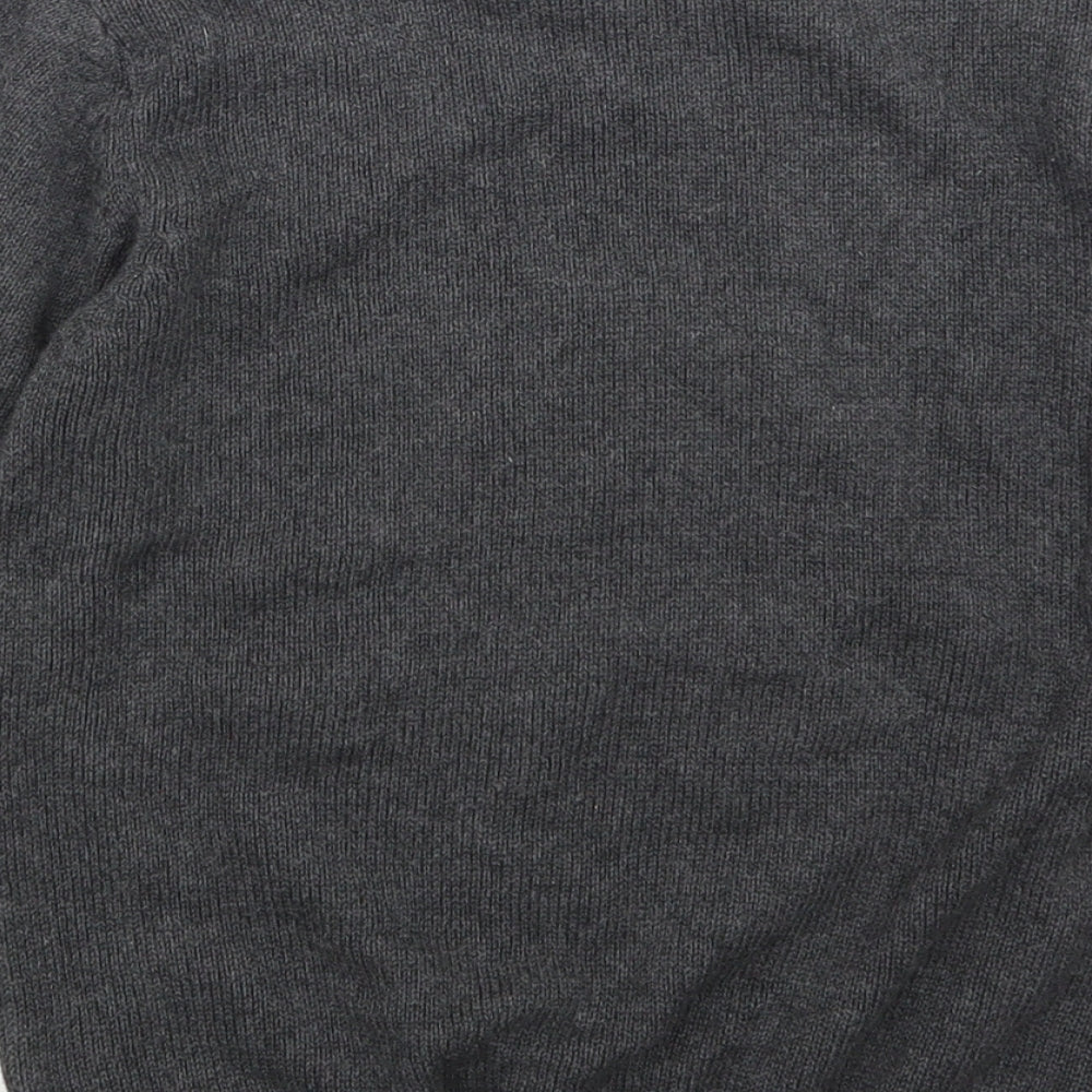 Marks and Spencer Boys Grey Animal Print  Pullover Jumper Size 6-7 Years