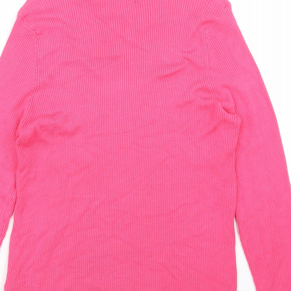 Marks and Spencer Womens Pink   Basic T-Shirt Size 16
