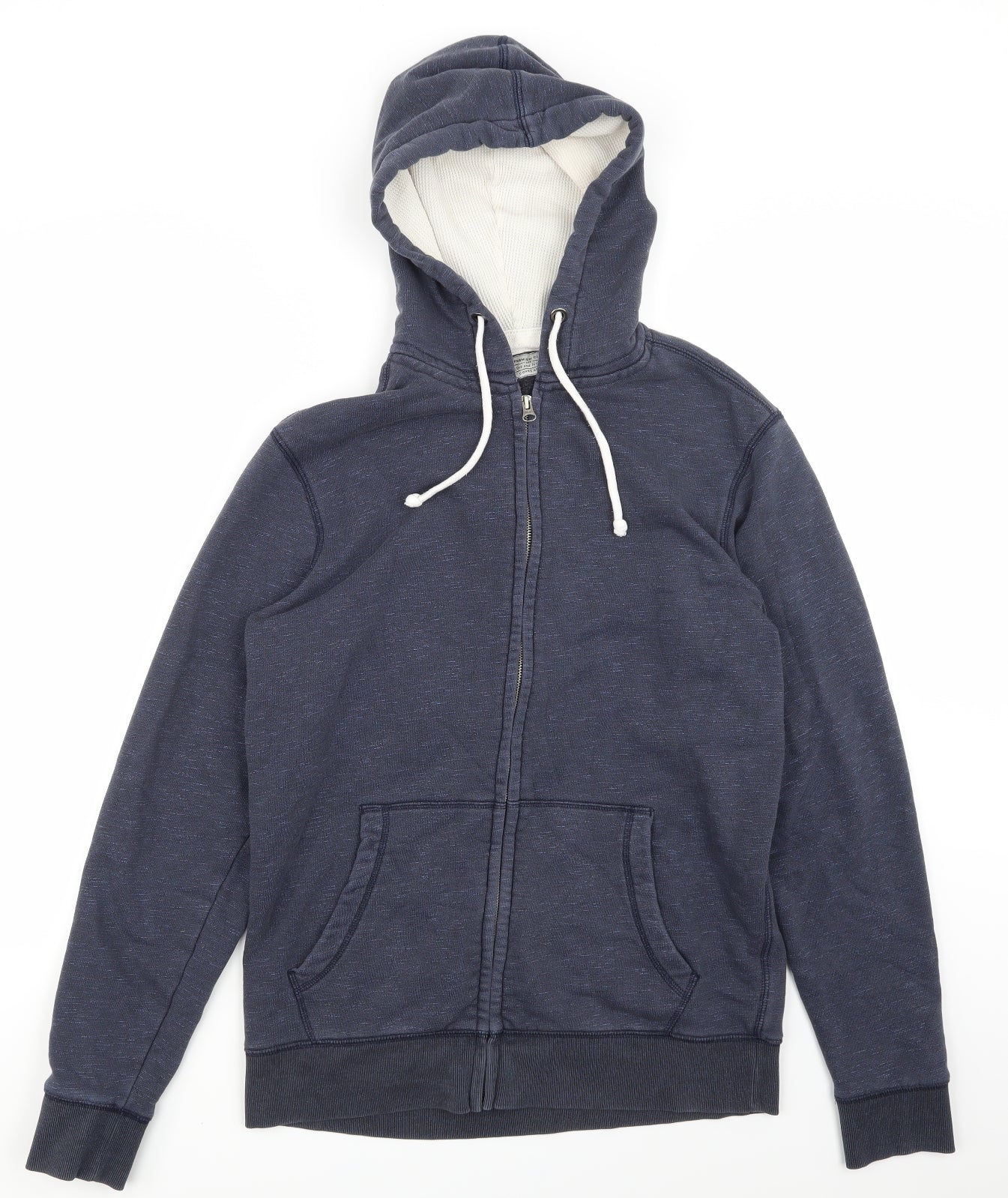 TU Mens Blue   Full Zip Hoodie Size M