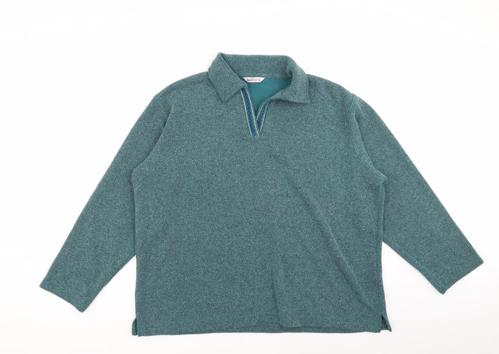 Bonmarché Womens Green Pullover Jumper Size L