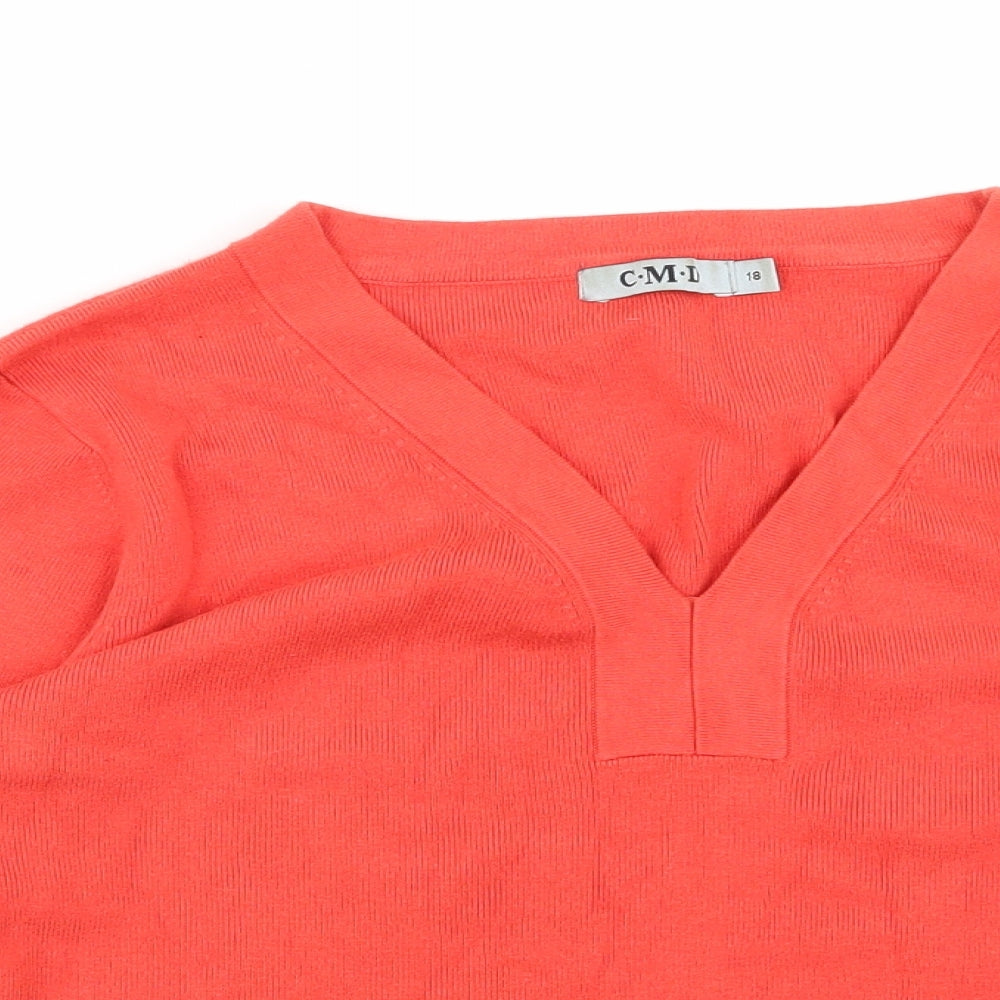 CMD Womens Orange   Basic T-Shirt Size 18