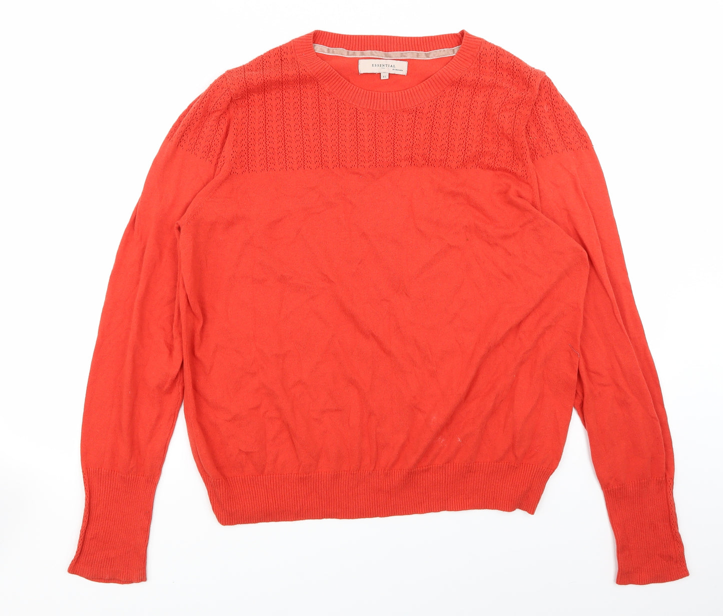 Essential Womens Orange   Basic T-Shirt Size XL