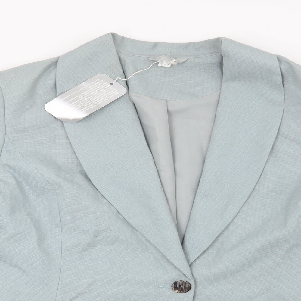 Preworn Womens Green   Jacket Blazer Size 16