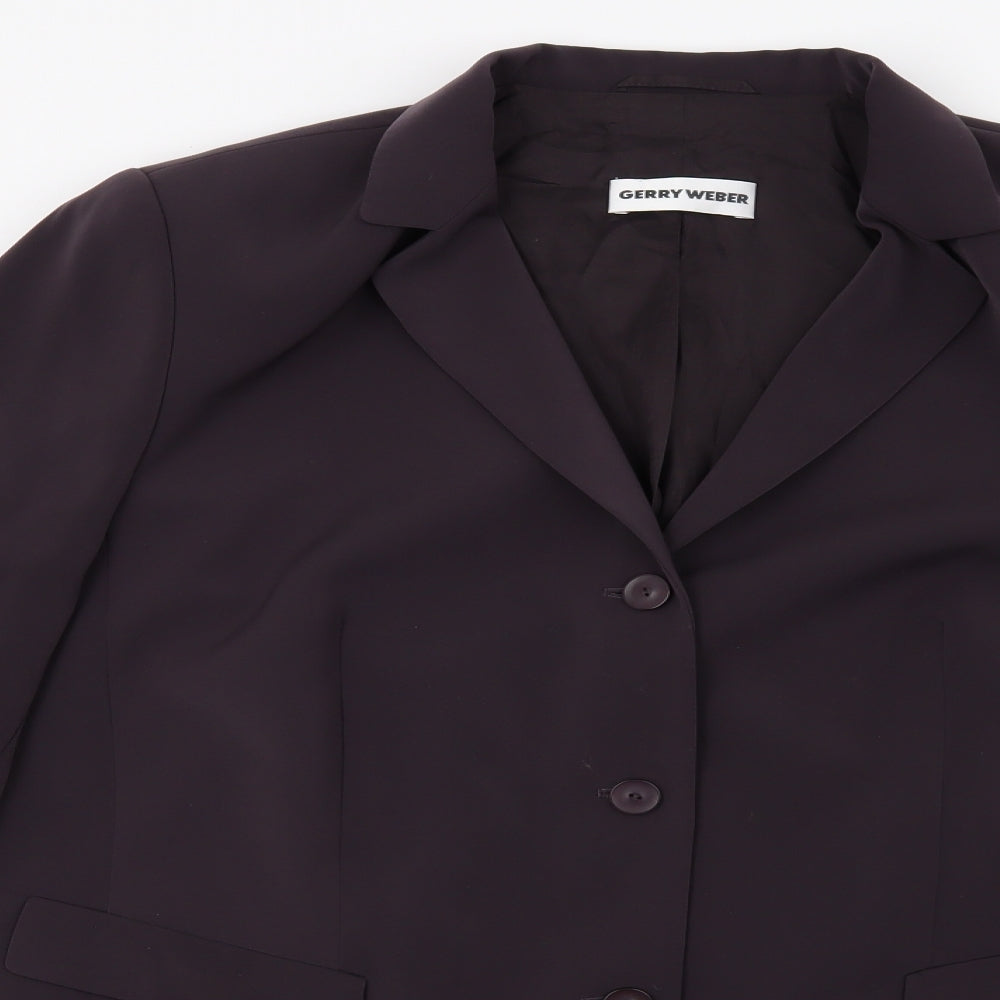 Gerry Weber Womens Purple   Jacket Blazer Size 22