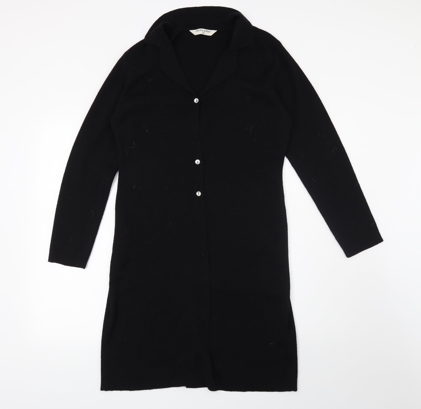 Dorothy Perkins Womens Black   Cardigan Jumper Size 14