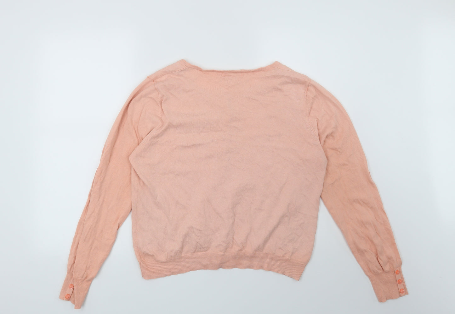 NEXT Womens Orange   Cardigan Jumper Size 16