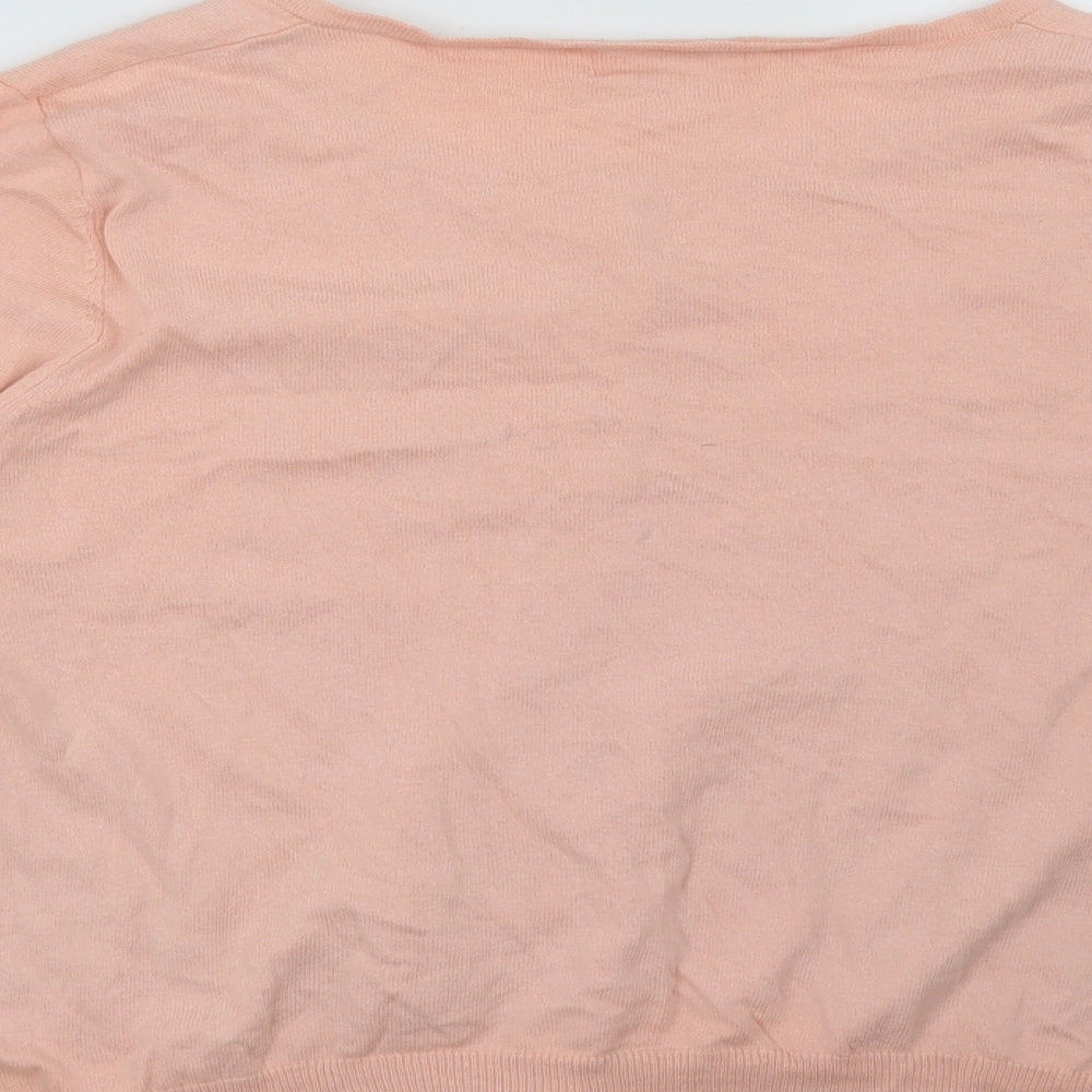 NEXT Womens Orange   Cardigan Jumper Size 16