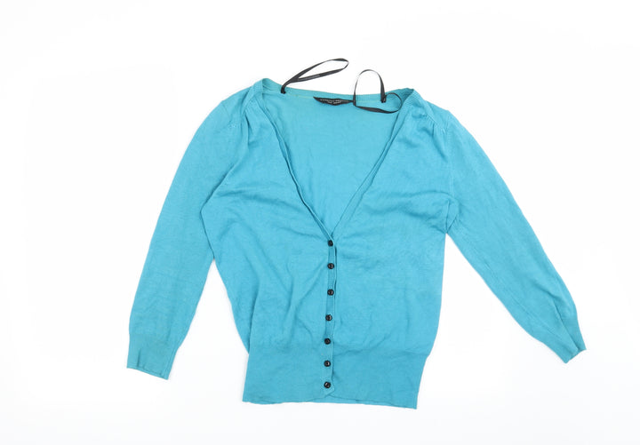 Dorothy Perkins Womens Blue Cardigan Jumper Size 12