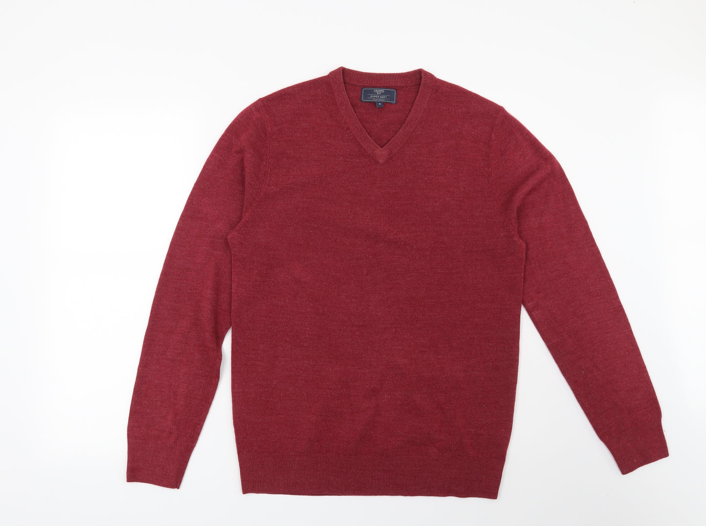 Atlantic Bay Mens Red   Pullover Jumper Size S