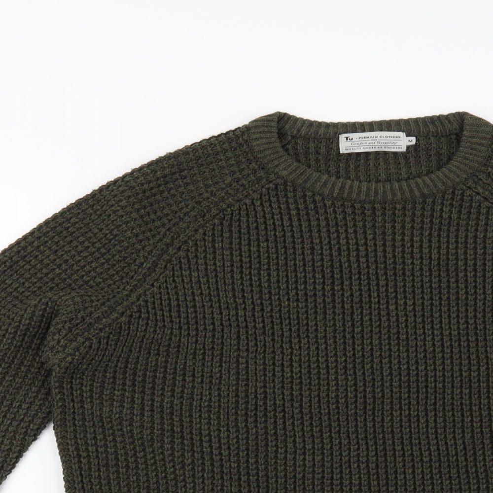 TU Womens Green   Pullover Jumper Size M