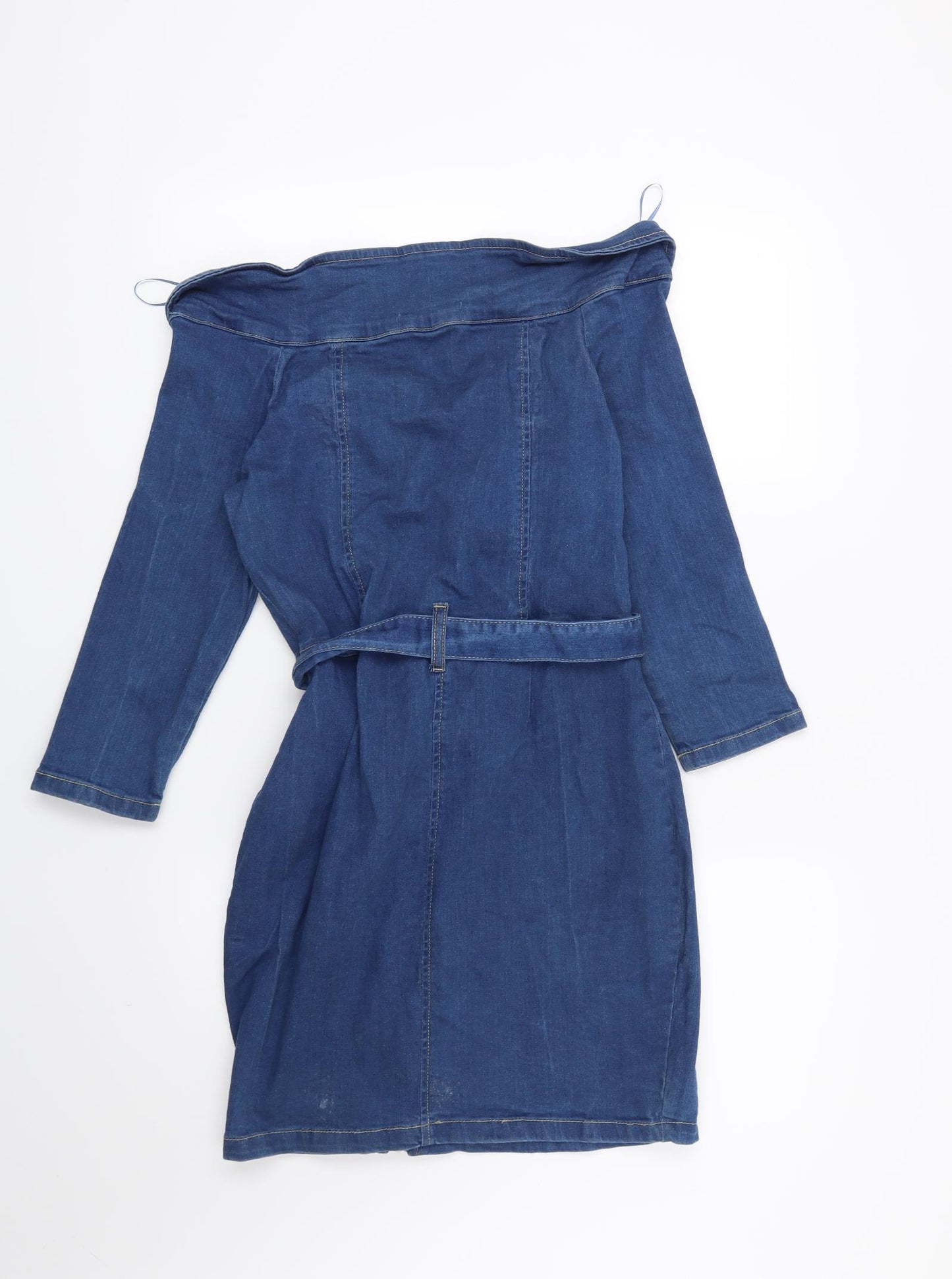 Quiz Womens Blue   Shirt Dress  Size 12