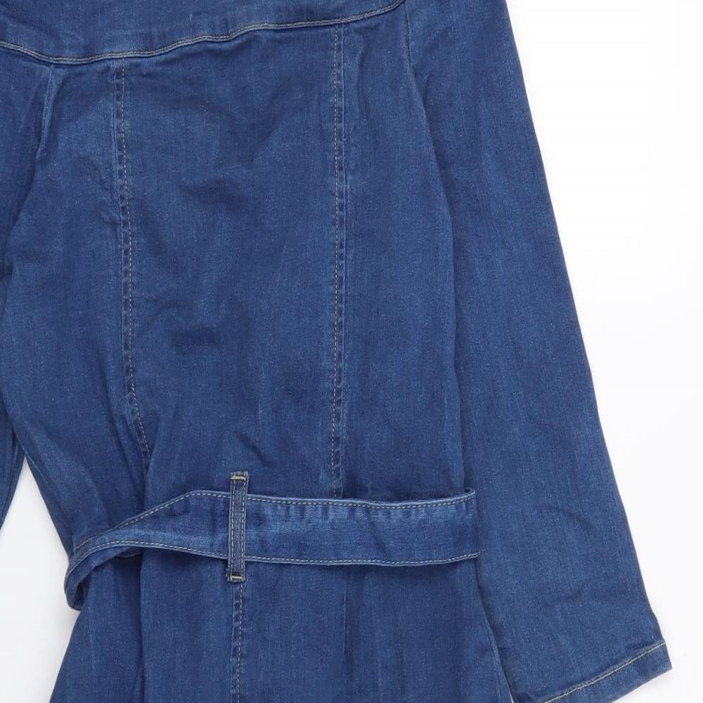 Quiz Womens Blue   Shirt Dress  Size 12