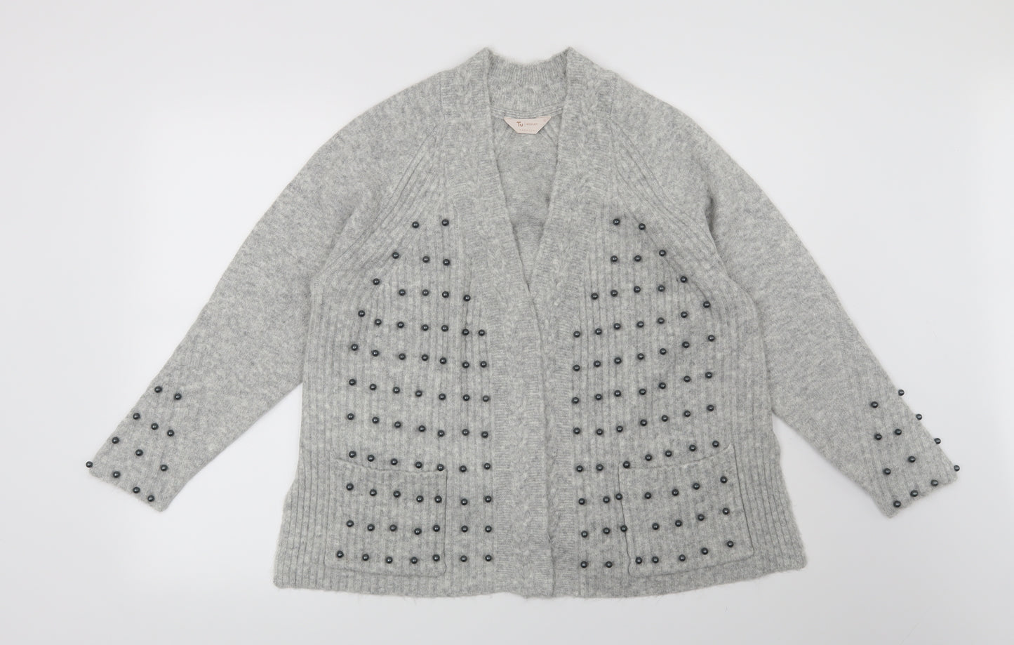 TU Womens Grey   Cardigan Jumper Size 12