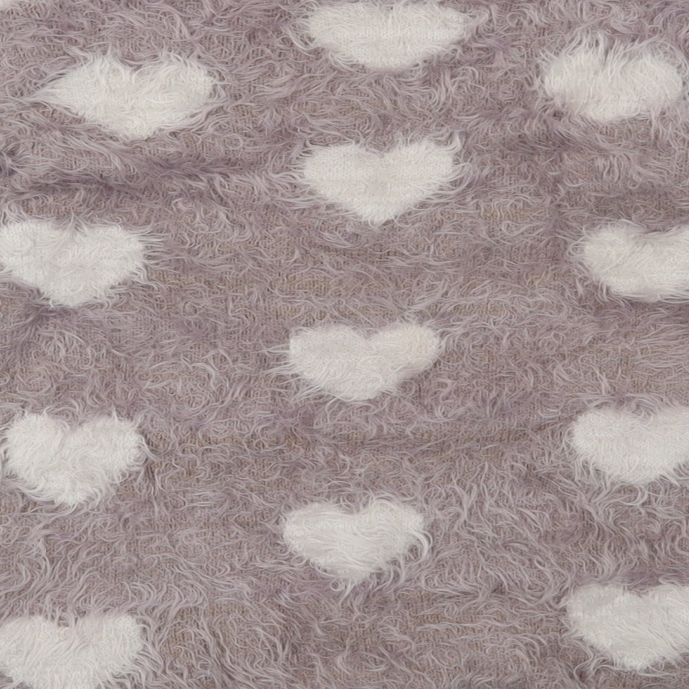 Matalan Girls Purple   Pullover Jumper Size 8-9 Years  - Hearts