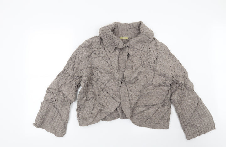 TU Womens Brown   Cardigan Jumper Size 16
