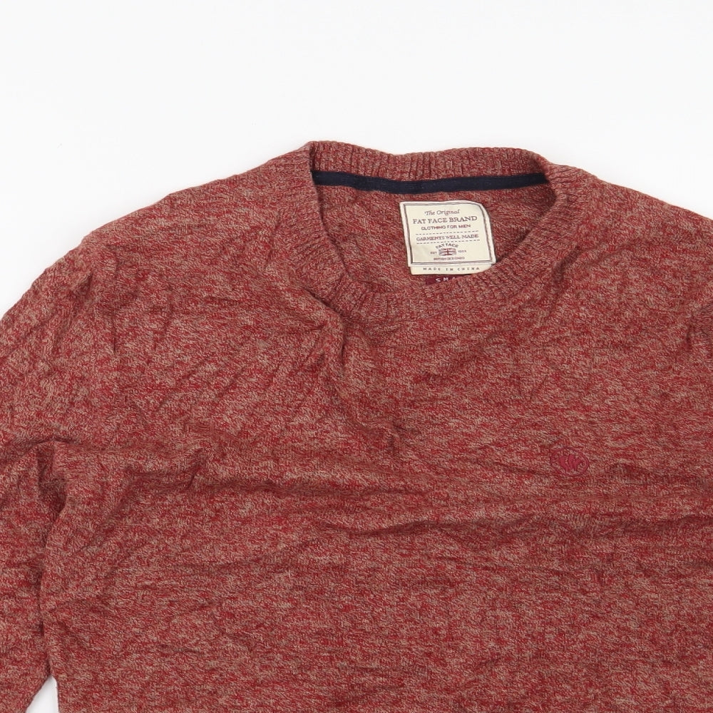 Fat Face Mens Red   Pullover Jumper Size S
