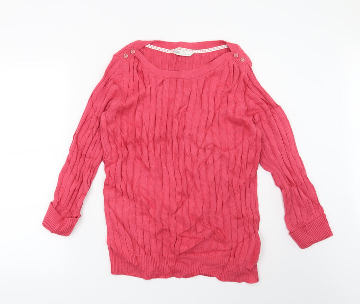 BHS Womens Pink Pullover Jumper Size 14