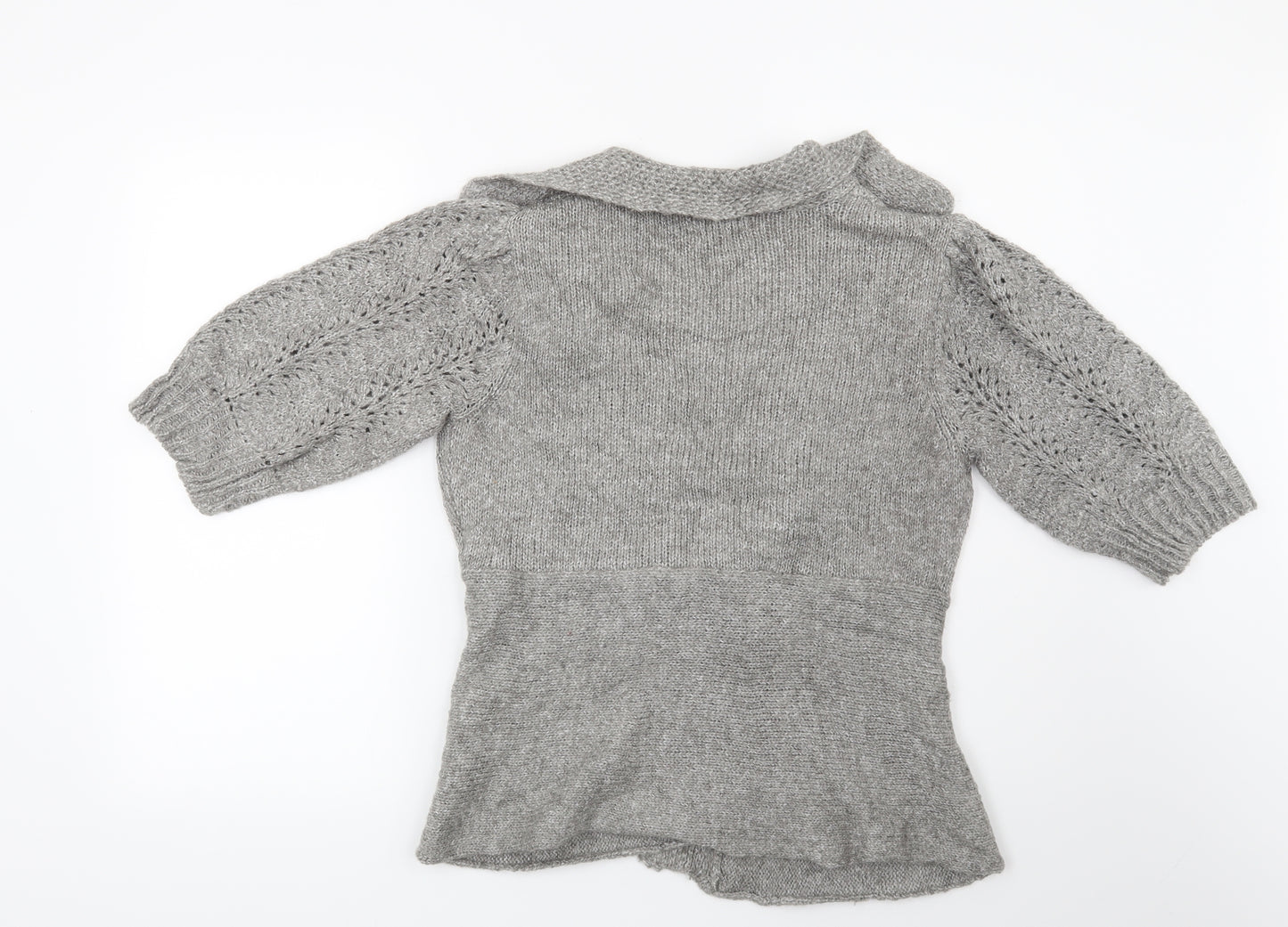 Papaya Womens Grey   Cardigan Jumper Size 12