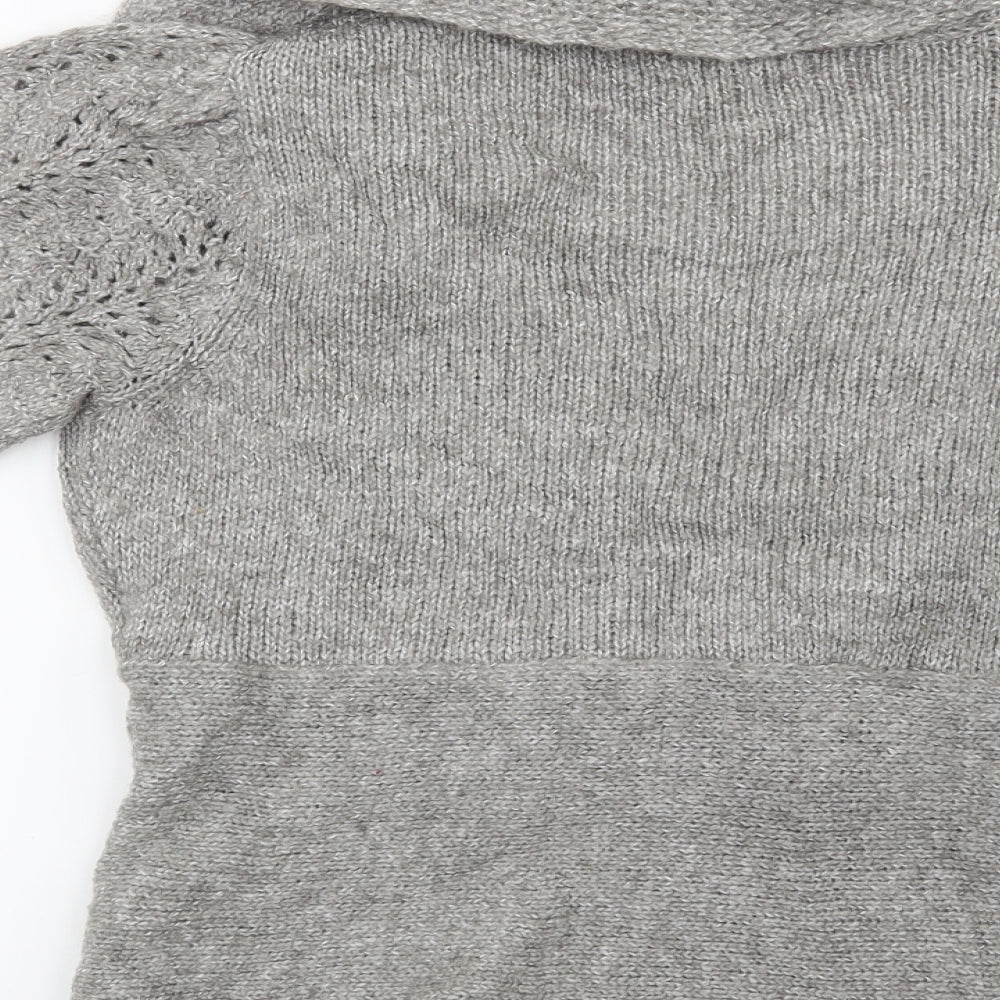 Papaya Womens Grey   Cardigan Jumper Size 12