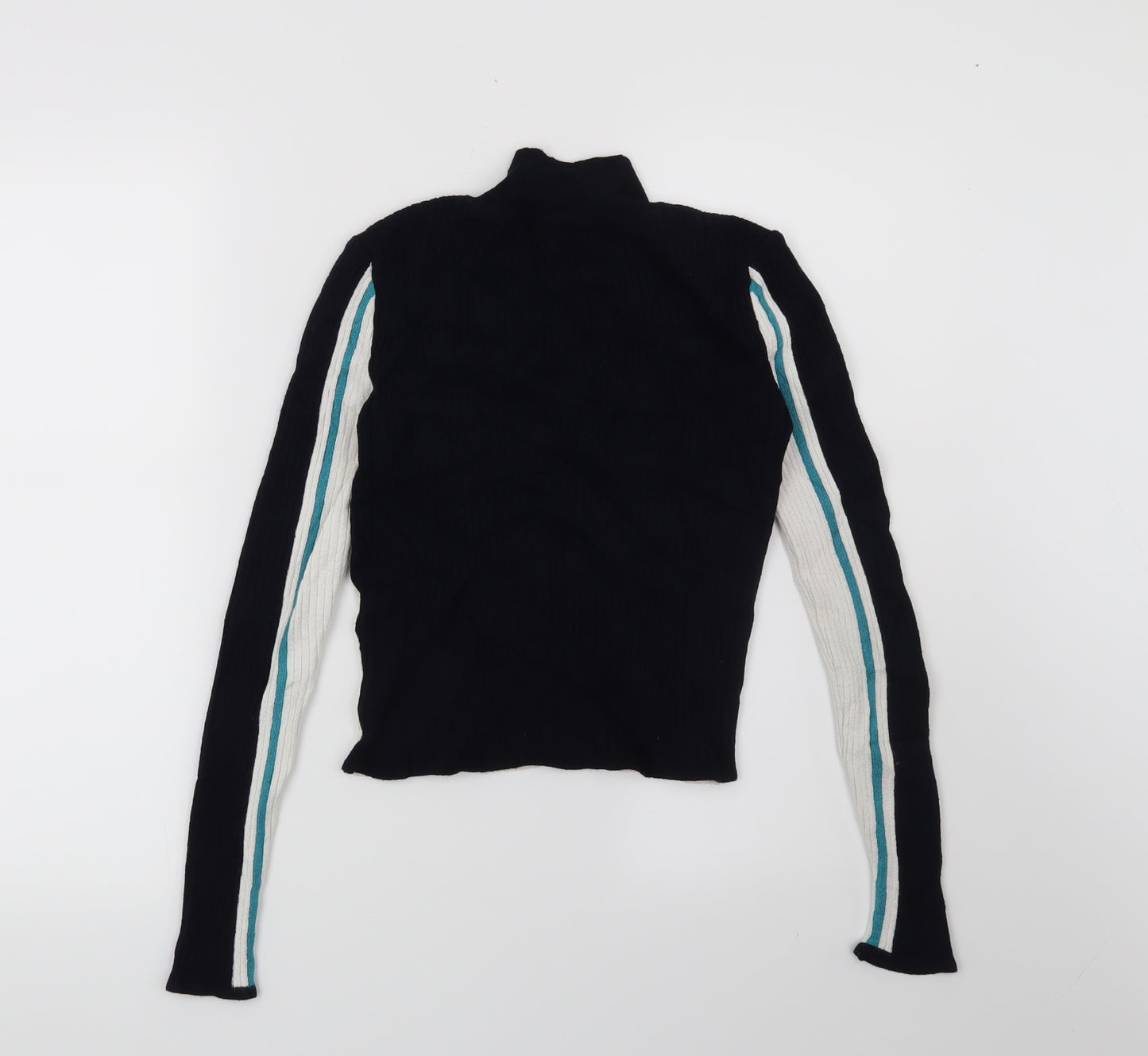 Cooperative Womens Blue Geometric  Pullover Jumper Size XS