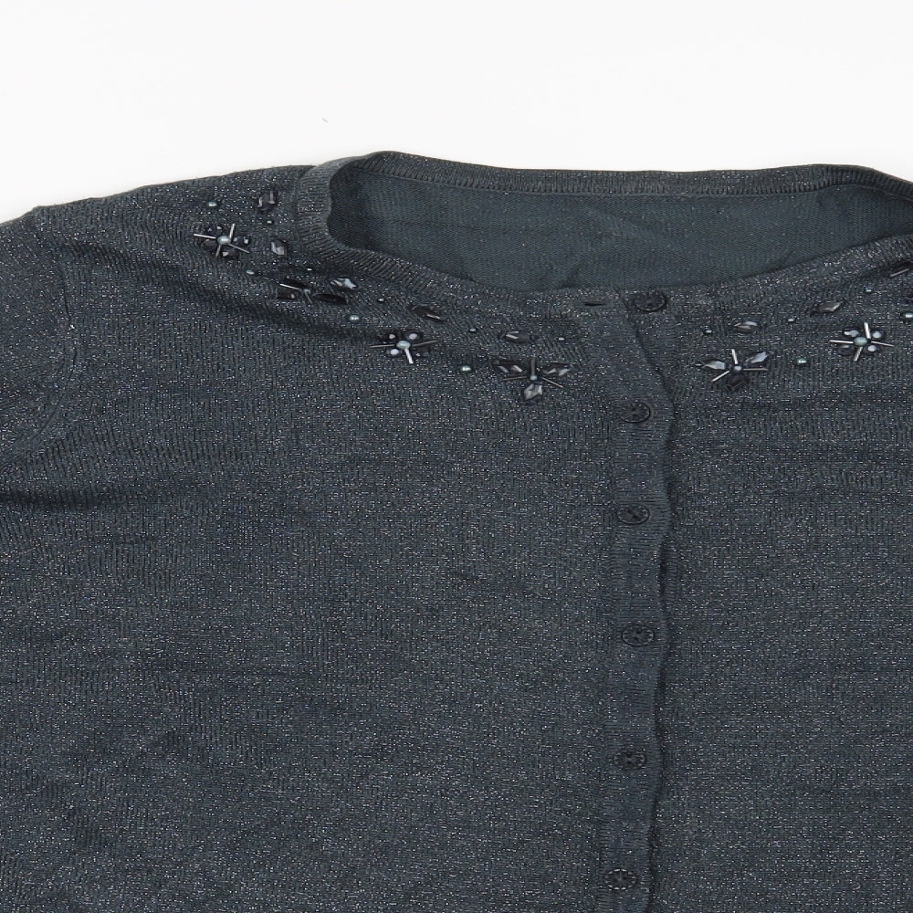 Preworn Womens Blue   Cardigan Jumper Size L