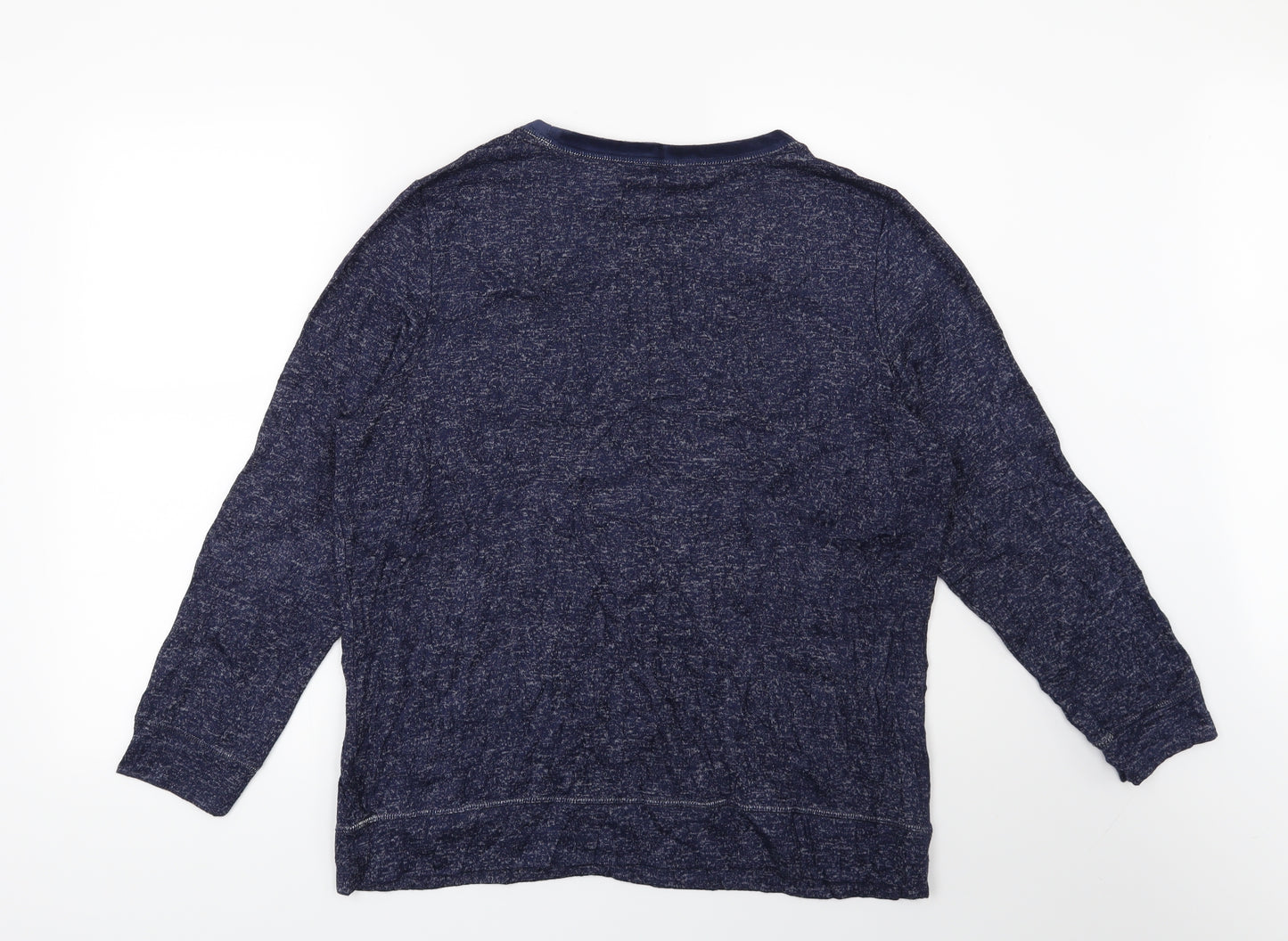 Marks and Spencer Womens Blue Solid  Top Pyjama Top Size 16