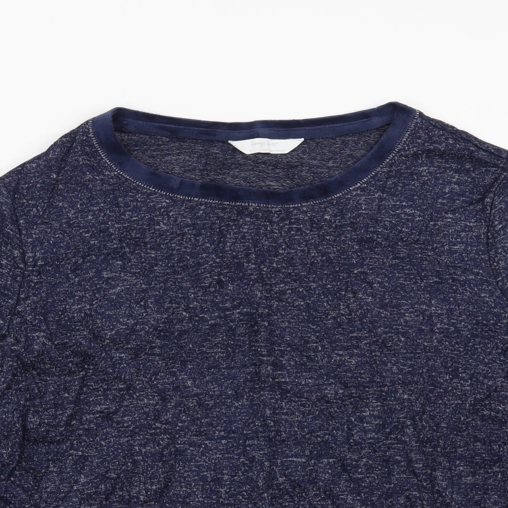 Marks and Spencer Womens Blue Solid  Top Pyjama Top Size 16