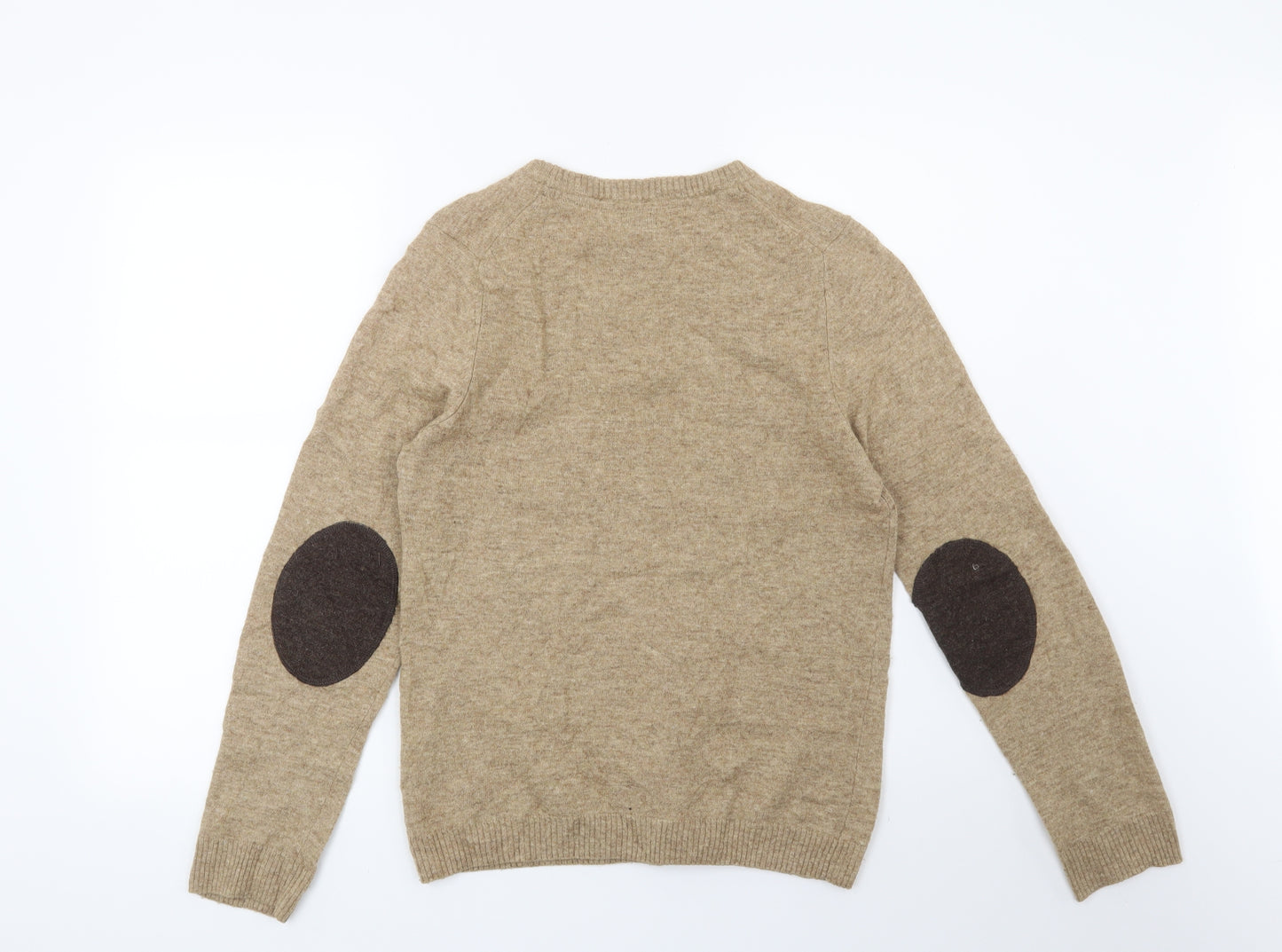 H&M Mens Beige   Pullover Jumper Size S