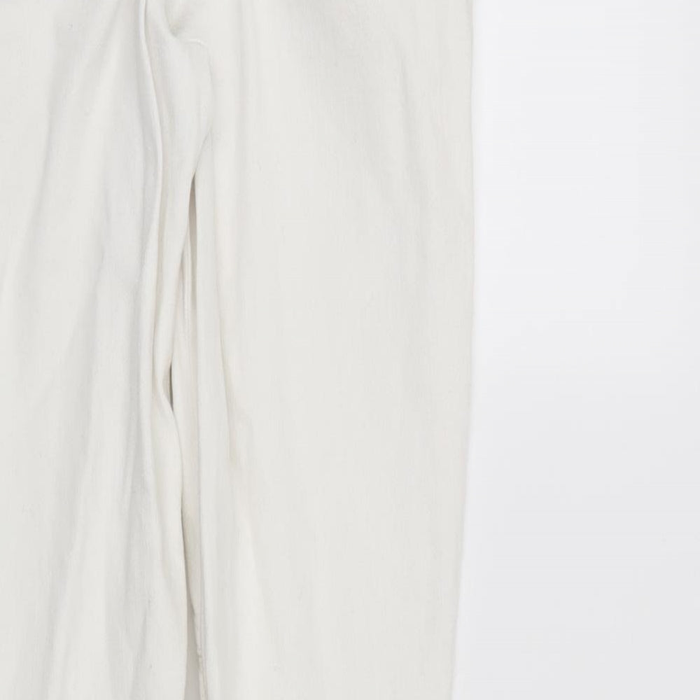Topshop Womens White   Skinny Jeans Size 8 L25 in