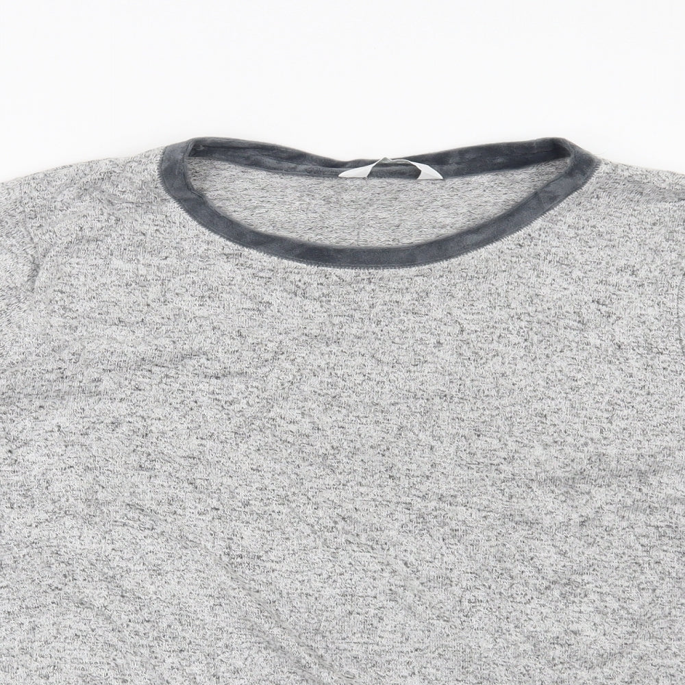 Marks and Spencer Womens Grey Solid  Top Pyjama Top Size 16