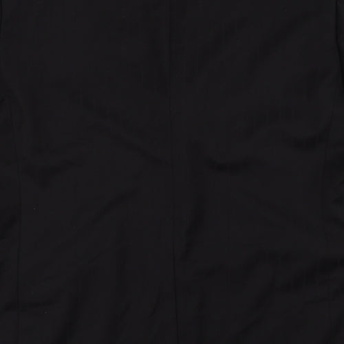 Greenwoods Mens Black Striped  Jacket Suit Jacket Size 46