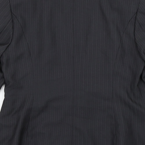 George Womens Grey Striped  Jacket Suit Jacket Size 14