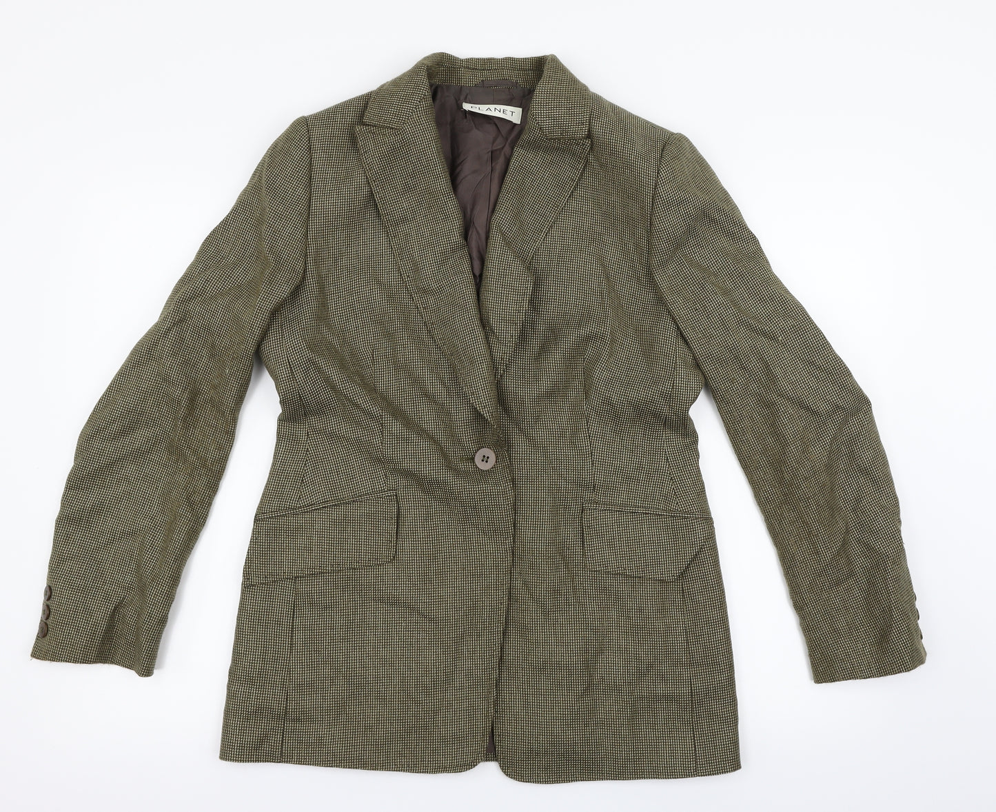 Planet Womens Yellow   Jacket Suit Jacket Size 10