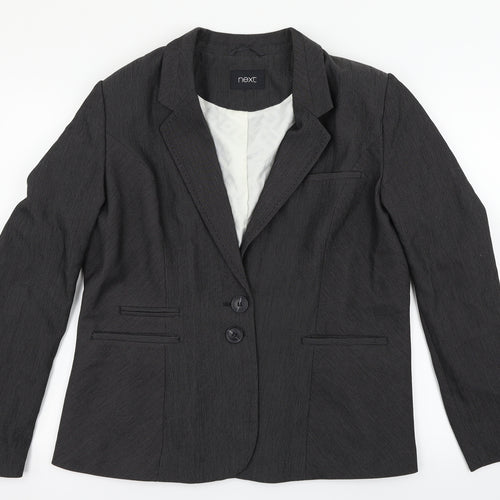 NEXT Womens Grey   Jacket Suit Jacket Size 10