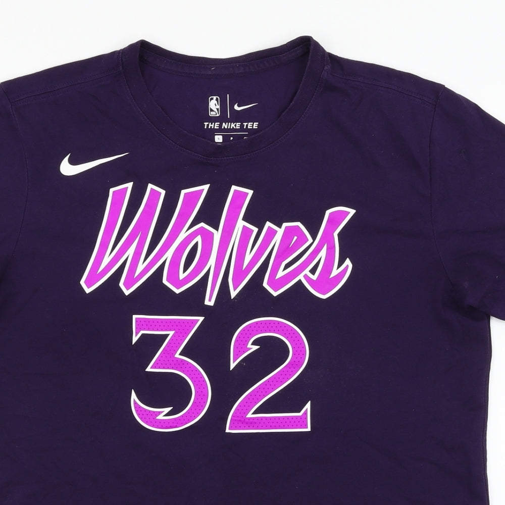 Nike Mens Purple    T-Shirt Size S  - NBA Wolves