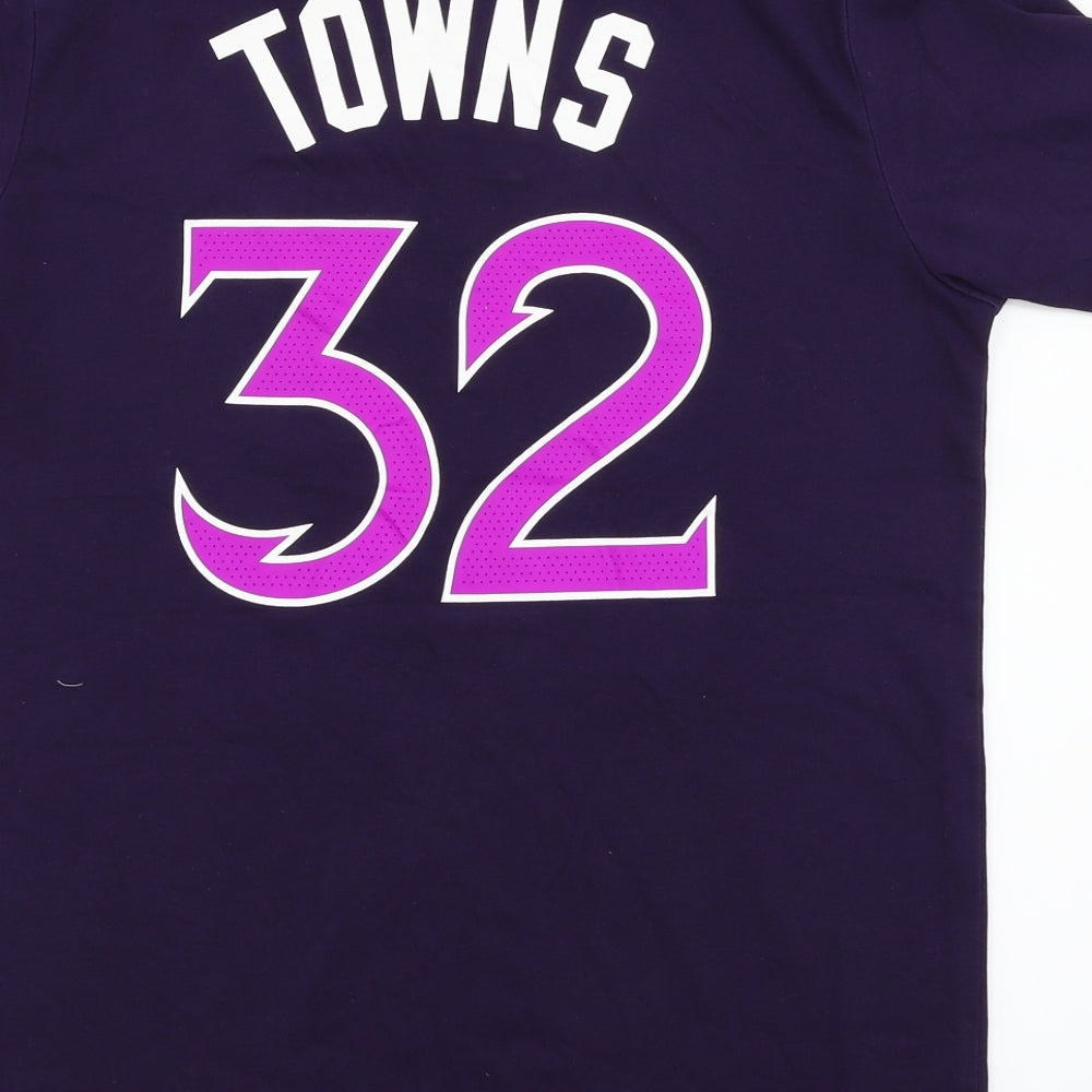 Nike Mens Purple    T-Shirt Size S  - NBA Wolves