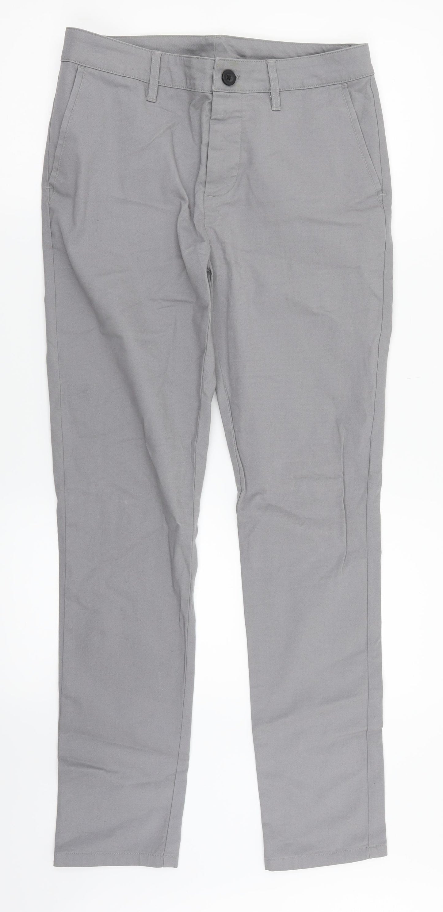 ASOS Mens Grey   Chino Trousers Size 30 in L32 in