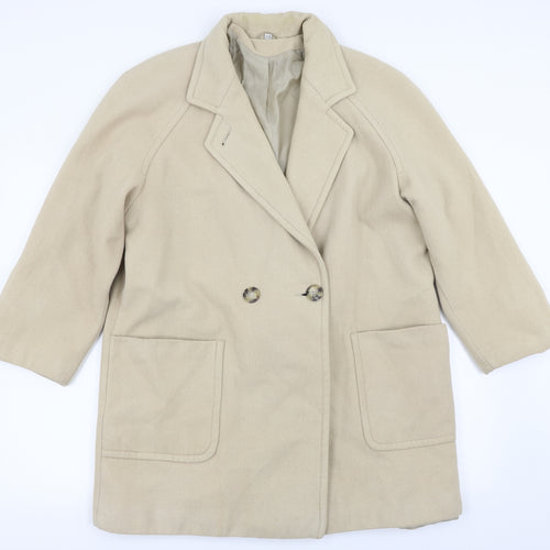 Bonmarché Womens Beige   Overcoat Coat Size 18