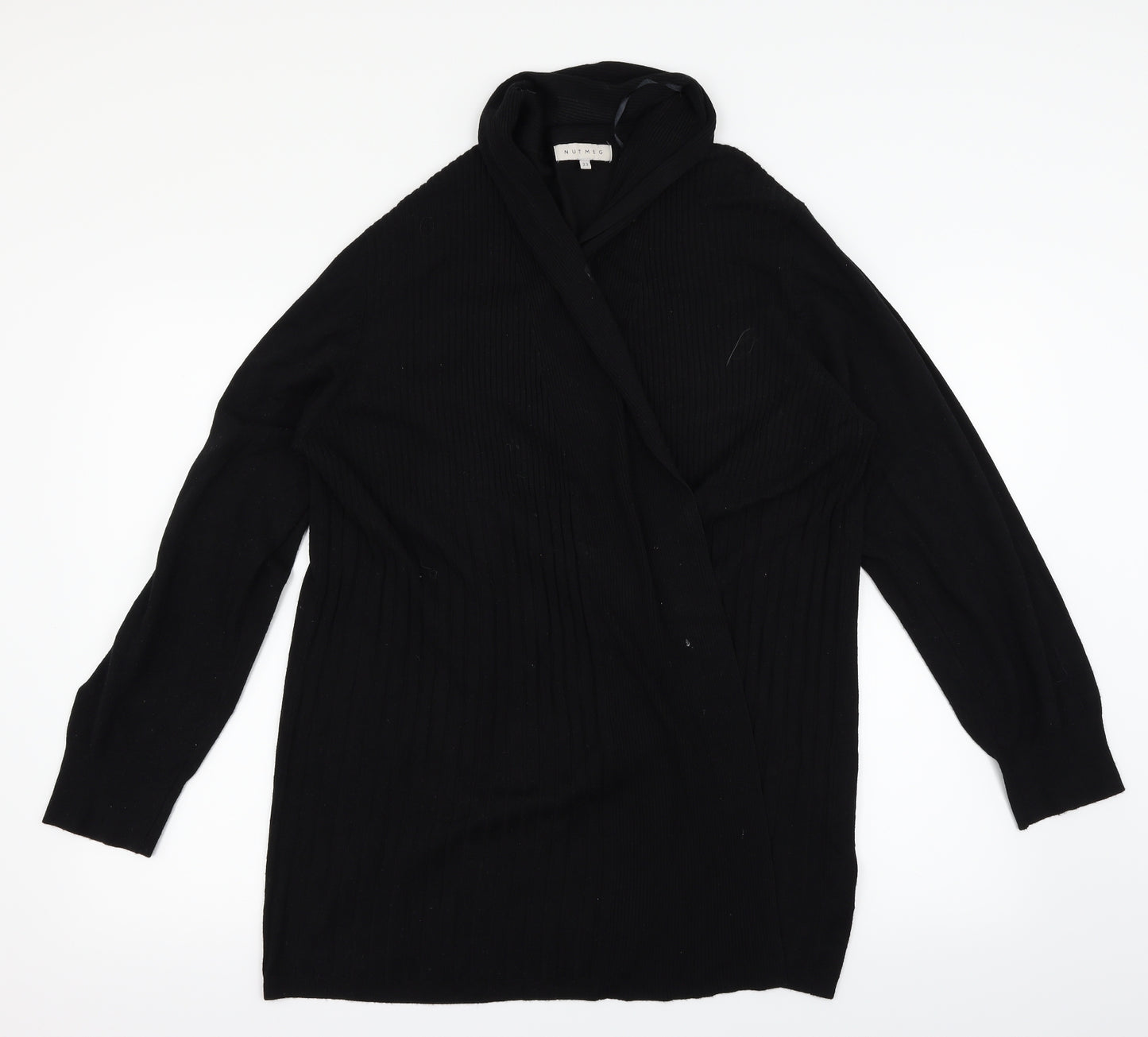 Nutmeg Womens Black   Cardigan Jumper Size 22