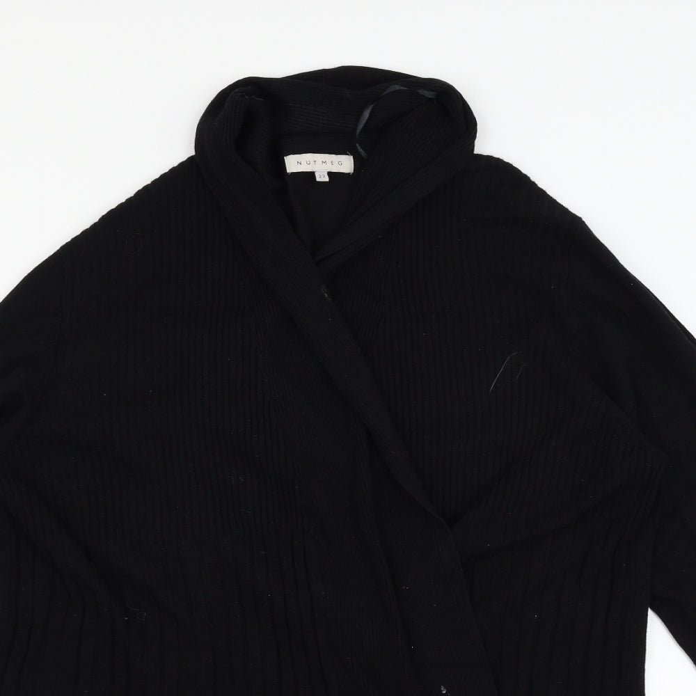 Nutmeg Womens Black   Cardigan Jumper Size 22