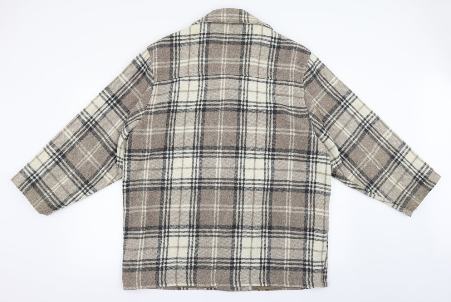 Avant Garde Womens Multicoloured Check  Jacket Coatigan Size M